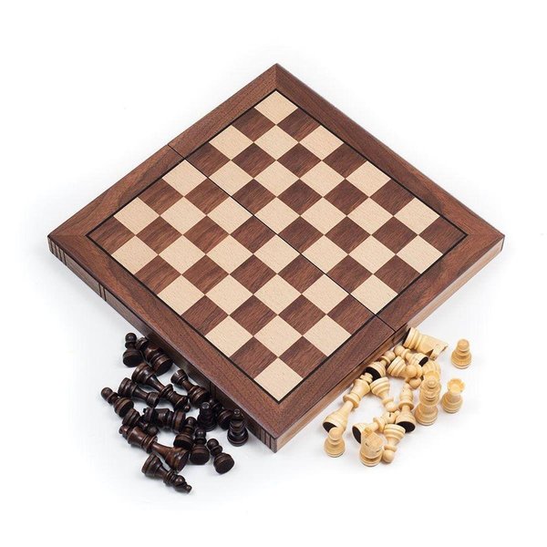 Trademark Global Trademark Global 12-2114 Deluxe Wooden 3-in-1 Game Set 78498